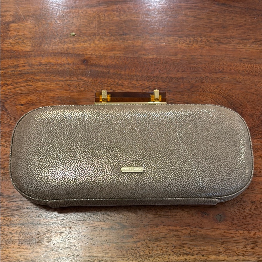 Vince camuto Metallic Clutch